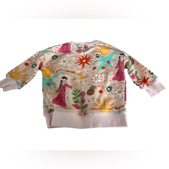 Nadadelazos Girls Rainforest Sweatshirt in Pink in size 2T - Picture 2 of 3